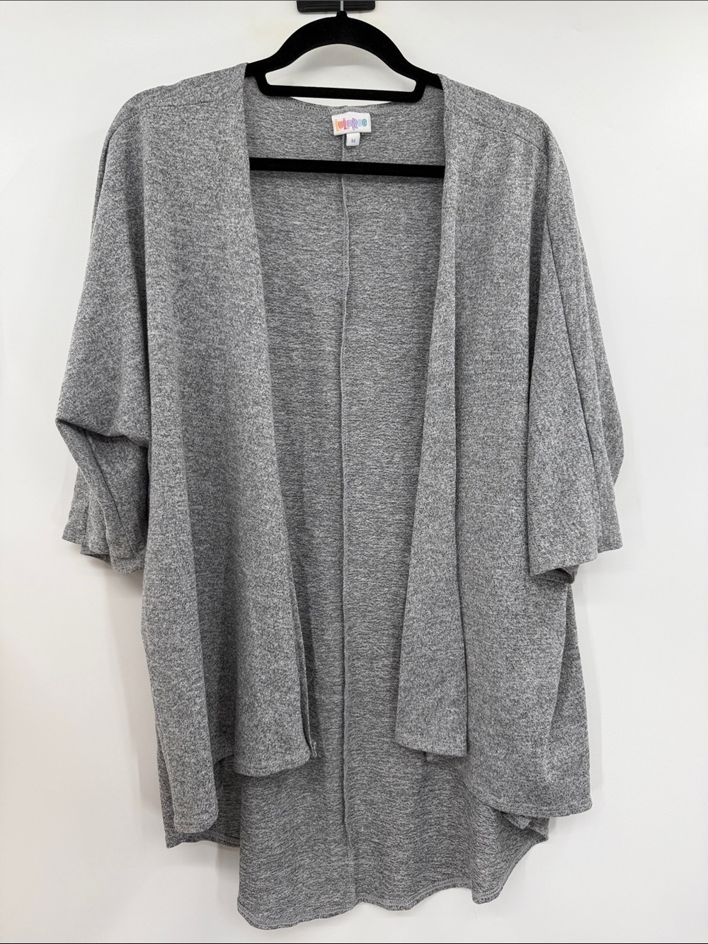 LuLaRoe Waterfall Cardigan Size M Gray